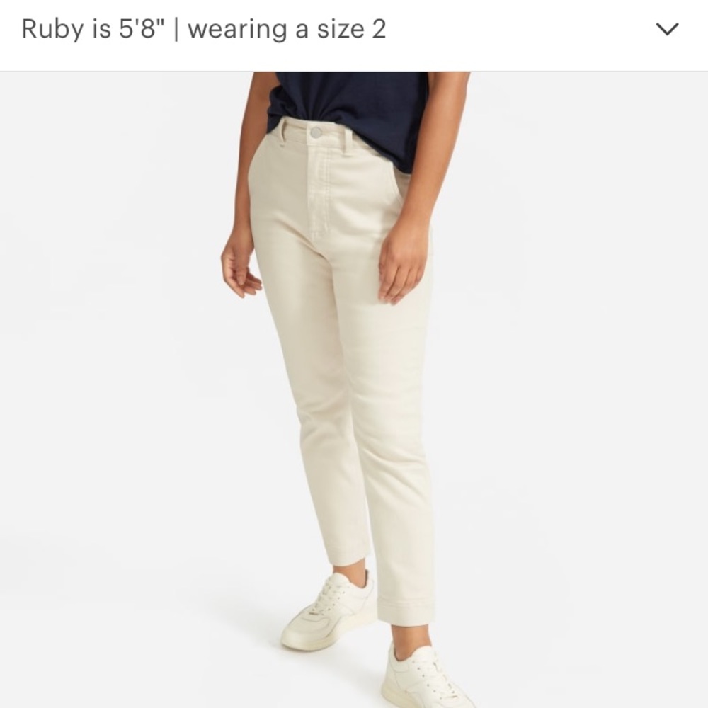 Everlane The Slim Leg Crop Size 2 in Sandstone